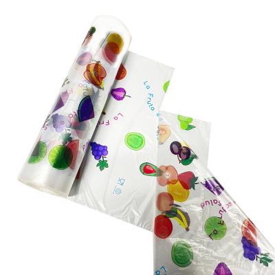 China POLY LDPE Shopping Flat Bag Polyethylene Hot Transparent Plastic Food Packaging On Roll Fruit Fresh Preservation for sale