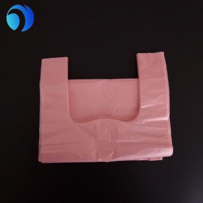 China BIODEGRADABLE pink diaper bag /biodegradable baby diaper bag/vest plastic bags with fragrance for sale