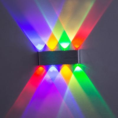 China Modern LED 6W 8W Through Lights Aluminum Indoor Outdoor Square Modern Waterproof IP65 Wall Sconce Light Led Lamps for sale