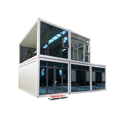 China Modern Soundproof Glass Office Container Homes Mobile Expandable Portable Modular  Prefabricated Container House for sale