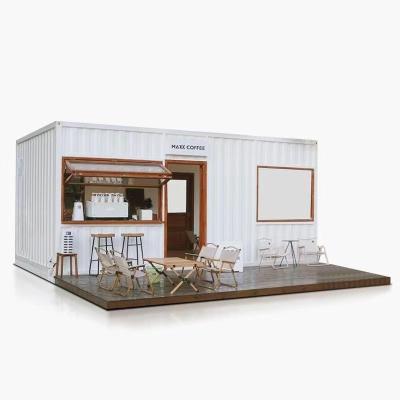 China Modern Shop Coffee Outdoor Restaurant Portable Mobile Container Homes Modular Tiny Prefab Container House for sale