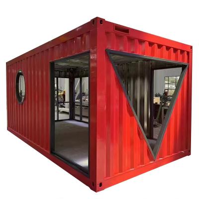 China Modern Custom Luxury Portable Container House Office Store Shop Restaurant Prefab Modular Prefabricated Container Homes Tiny House for sale