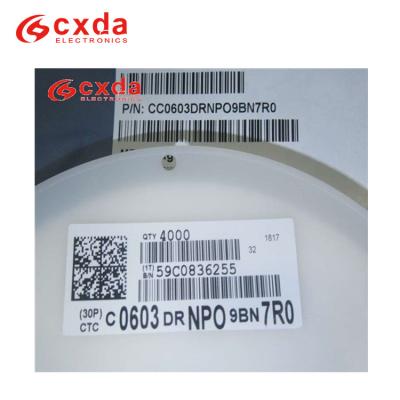 China General Type SMD/SMT 7.0pF 50V MLCCs (New and Original) Multilayer Ceramic Capacitors MLCC - NPO 50pF IC CC0603DRNPO9BN7R0 for sale