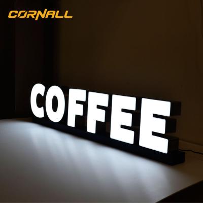 China Shops business outdoor advertising 3d letter custom light channel led sign for sale