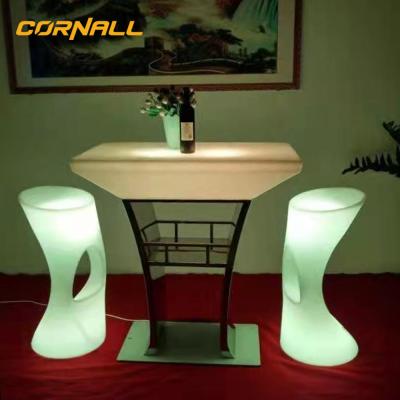 China Environment friendly makers in led bar table night club small led lights party bar table for events for sale