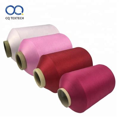 China TEXTECH Sustainable Bright 100% Recycled QC Polyester Yarns Embroidery Thread for sale