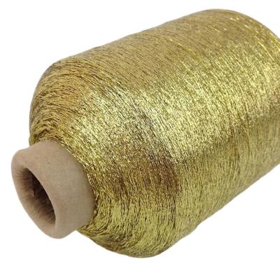 China Free Sample High Tenacity QC TEXTECH High Tenacity Polyester Metallic Yarn For Knitting for sale