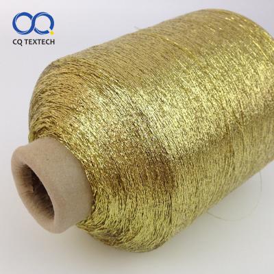 China High Tenacity QC Various Colors High Tensile Polyester Metallic Yarn For Knitting for sale