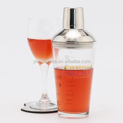 China Wholesale high grade disposable/sustainable/stocked unique cocktail shaker with custom logo, mini cocktail shaker bottle for wine for sale