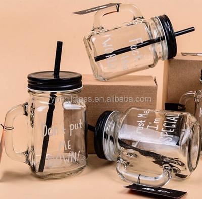 China Roasting machine christmas glass viable mason jar/drinking square glass jars and lids/wholesale custom glass jars for sale