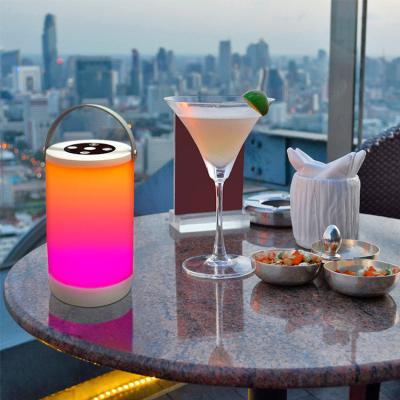 China Indoor and Outdoor Table Lamp Touch Sensor Bedside Lamp Color Changing RGB and Dimmable Warm White Night Light for Bedrooms, Living Rooms for sale