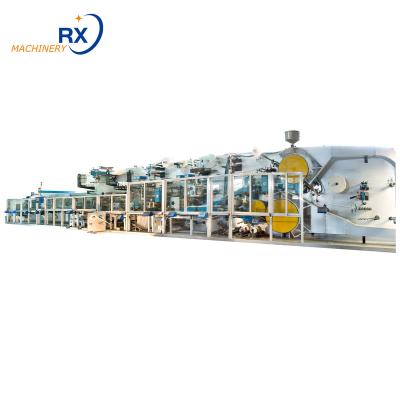 China Factory RX-CNK300-SV Full Servo High Speed ​​Disposable Adult Diaper Making Machine Manufacturers for sale