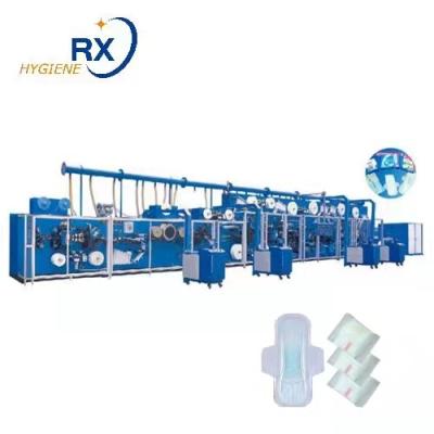 China Full Automatic Semi Servo Manufacturing Sanitary Napkin Customized Color Sanitary Napkin Pads Packaging Machinery for sale