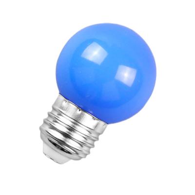 China Theme Park Eslas Factory Price PC 1W G45 Aluminum Bulb Cover Red Blue Green Multiple Colors Decorative LED Bulb Ambient Lighting for sale