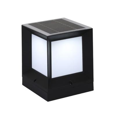 China Eslas Premium Aluminum Shade 5W LED Solar Powered Die Casting PMMA Garden Lamp For Garden Lawn Pillar for sale