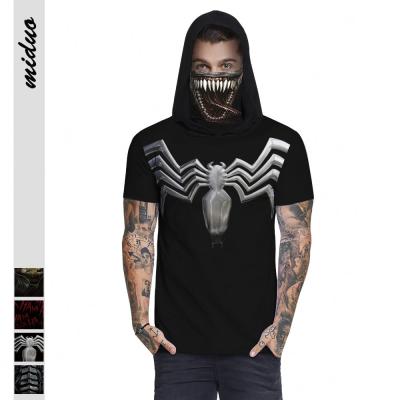 China Wholesale Breathable Hot Halloween Costume Short Sleeve Loose Street Wear Mens Hoodies T-Shirt for sale