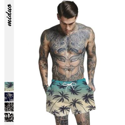 China Wholesale Polyester Print Breathable Men Manufacturer Swim Trunk Beach Vacation Casual Shorts for sale