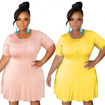 China YYS new design anti-static wholesale plus size women clothing fashion 3xl plus size dress for sale