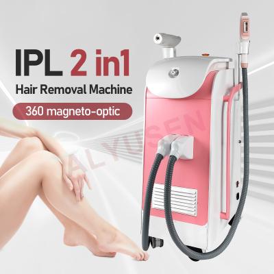 China IPL 360 Magneto Sistema Óptico Sem Dor de depilação OPT Rejuvenescimento da pele Tratamento de acne Máquina de depilação à venda