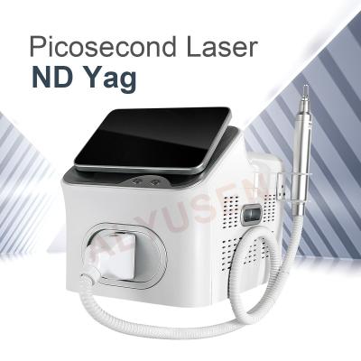 China Pico-Laser Nd Yag 1320nm 1064nm 532nm 755nmnm Hautbleiche Picosecond Laser Tattoo Entfernung Maschine zu verkaufen