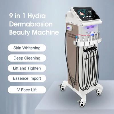 China 9-in-1 Diamond Peel Machine  with Water Oxygen Jet for Aqua Dermabrasion  Deep cleansing  Skin Tightening and Linghting for sale