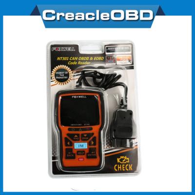 China For BMW Foxwell NT301 CAN OBDII EOBD Code Reader Update Online Check Engine Scanner Tool for sale