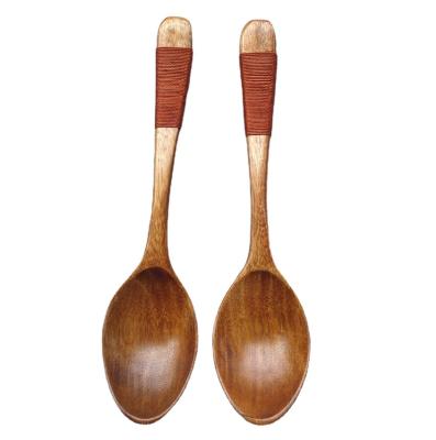 China Viable Wholesale A Large Selection Supermarket Wooden Spoon Outdoor Wooden Spoon Market Outdoor Environmental Protection Wooden Spoon for sale