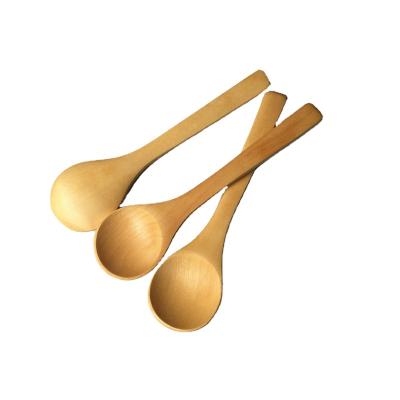 China Reusable household wooden spoon restaurant kitchen wooden spoon with all kinds of jam and honey spoon can be customized logo for sale