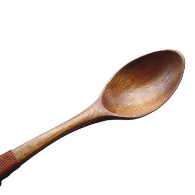 China Sustainable reusable wooden spoon all kinds of restaurant family wooden spoon children's tableware healthy home to negotiate order for sale