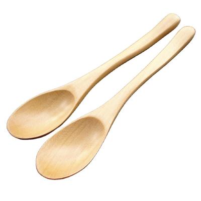 China Sustainable Fine Workmanship Safety And Environmental Protection Material Wooden Spoon 13.5*2.8cm Spoon Honey Spoon for sale