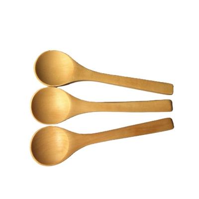 China Factory Direct Sustainable Degradable Wood Spoon Stock Large Wooden Spoon 500PCS Discount for sale