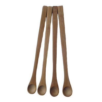 China Environmental Friendly Special Bamboo Powder Spoon Sustainable Sustainable Use With Long Handle for sale