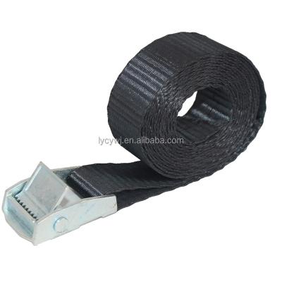 China Goods damming 25mm webbing strap polyester cam buckle ratchet buckle strap LC 200daN for sale