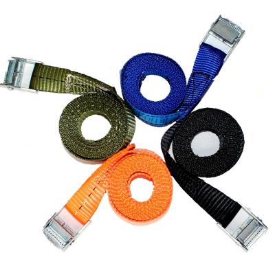 China Cheap Cargo Safety 25mm Lashing Belt Endless Cam Buckle Link Down No Hook OEM Quick Release Cam Buckle Link Straps Small Down for sale