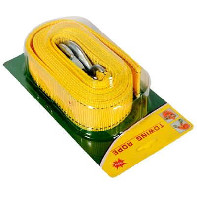 China Tow Car 5m 5 Ton Tow Rope Car With Hook Rescue Recovery Car Towing Strap for sale