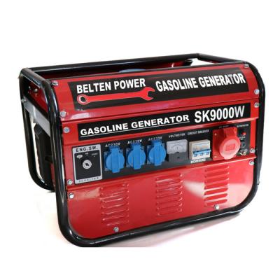 China Standby Power 2000w 6.5HP Engine Recoil Start With Main 380V Three Phase Air Cooled Silent Gasoline Generator Prices for sale