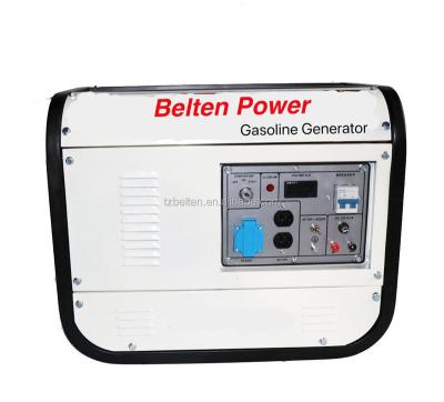 China Standby Power BELTEN POWER 60hz Electric Start 6500w Professional Gasoline Generator With 6.5HP Engine for sale