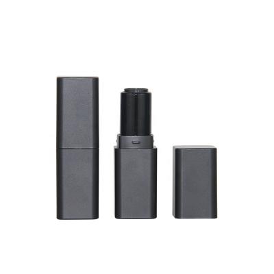 China Magnetic Black Lipstick Container Packaging Case Cosmetic Empty Lipstick Aluminum Tube Bottle for sale