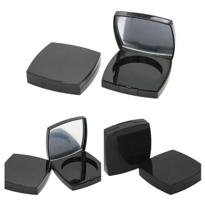 China 2022 Cosmetic Unique Empty Plastic Square Powder Compact Case for sale