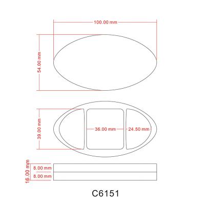 China 2022 cosmetic single empty plastic eyeshadow case for cosmetic for sale