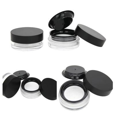 China 2022 Hot Sale Cosmetic Empty Plastic Round Loose Powder Case for sale