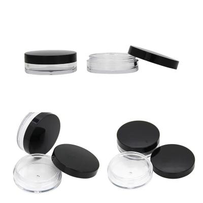 China 2022 Materials Hot Selling Recycled Empty Plastic Round Shape Powder Foundation Cosmetic Loose Packaging for sale