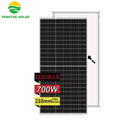 China 680w 690w 700w 210mm Large Solar Cell Solar Panel With TUV CE ISO YS700M-66 for sale