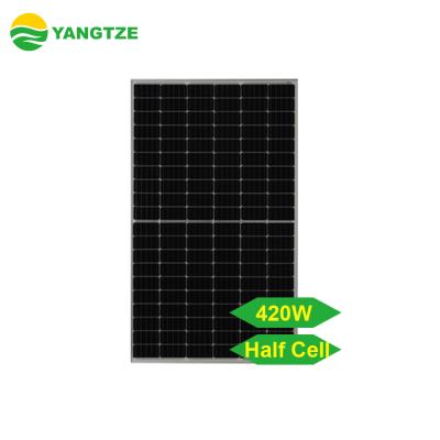 China Solar System Yangtze Yangtze Solar System Super Power 420w Half Mono Cell Solar Panel for sale