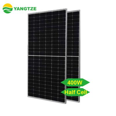 China China Factory 144cells solar mono solar panel 400w solar Yangtze Kiang with right angle solar cells for sale