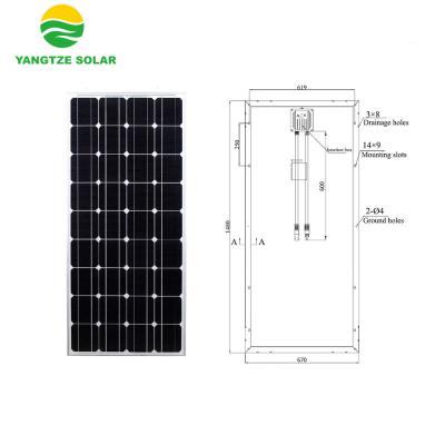 China China Solar System Top 10 Supplier Yangtze Kiang 145w Solar Poly Solar Panel for sale