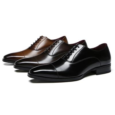 China Calf Anti-slippery Men Office Shoes High Quality Fashion Men Dress Wedding Shoes for sale