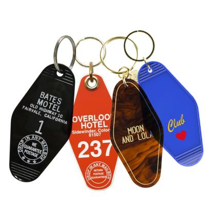 China Manufacturer Plastic Acrylic Key Chain Custom Printing Clear Logo Key Chains For Gifts for sale