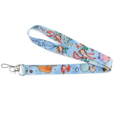 China Wholesale OEM Sublimation Polyester Nylon Blank Plain Sports Cheap Custom Logo Printed Lanyard Custom Made for sale