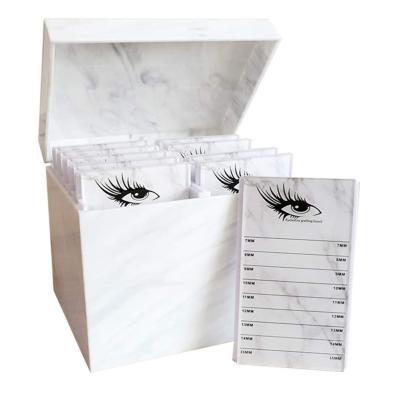 China Good quality eyelash box eyelash extension box acrylic plastic storage box with tiles for sale